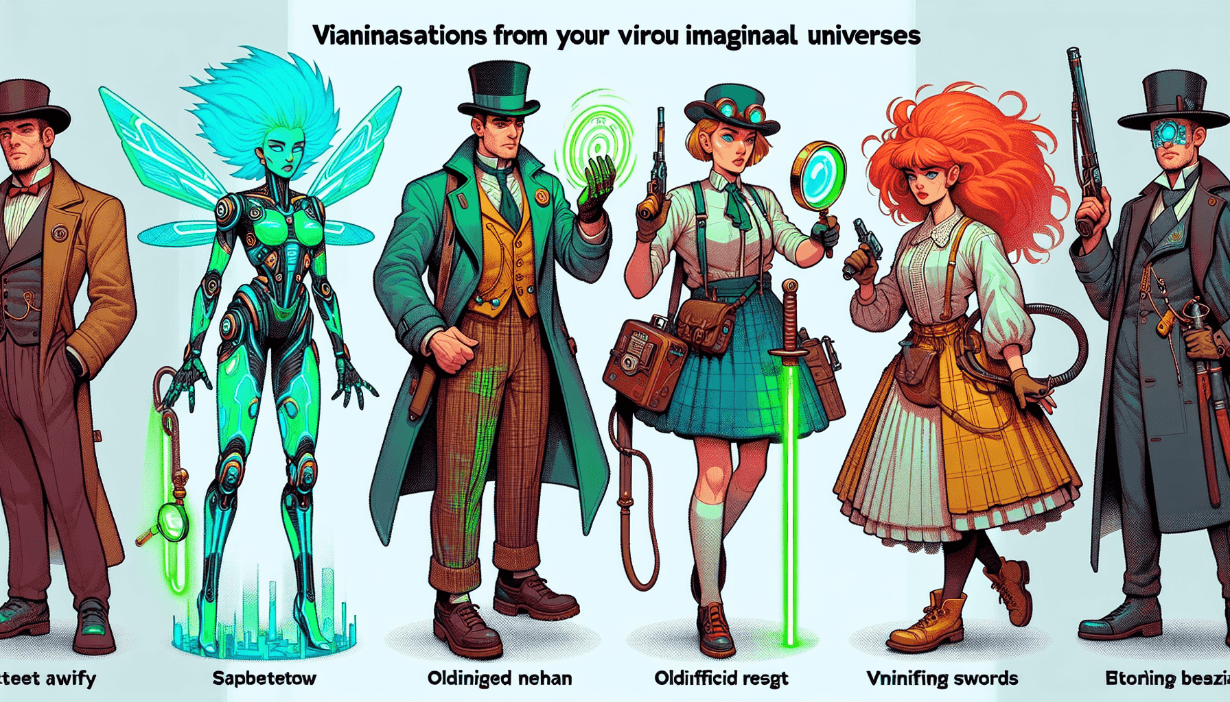 Diverse game characters